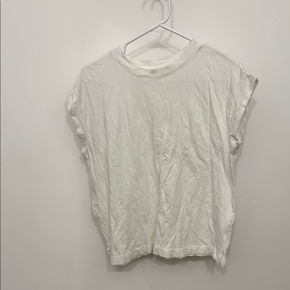 A New Day White Cuffed Sleeve Relaxed T-Shirt